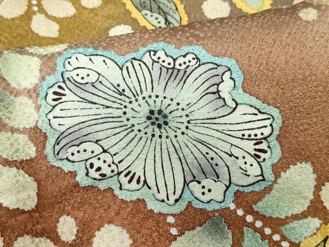 平和屋着物●訪問着 辻が花 さが美扱い 正絹 逸品 CAAX0807vf