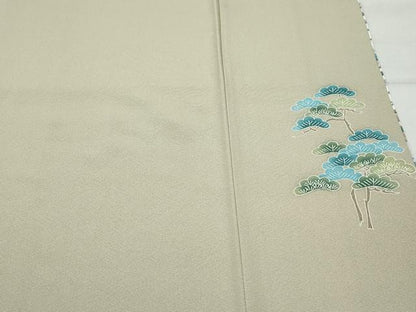 平和屋着物●豪華色留袖　友禅　作家物　風景草花文　暈し染め　正絹　逸品　CAAX0811vf