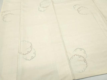 平和屋着物●上質な紬　雪輪文　正絹　逸品　CAAX0827vf