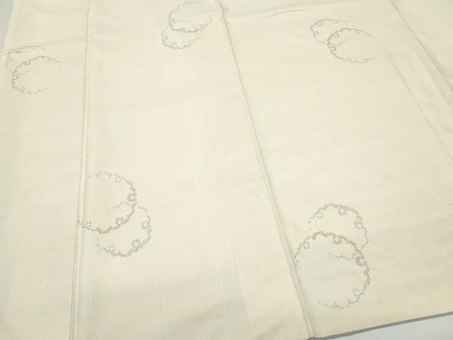 平和屋着物●上質な紬　雪輪文　正絹　逸品　CAAX0827vf