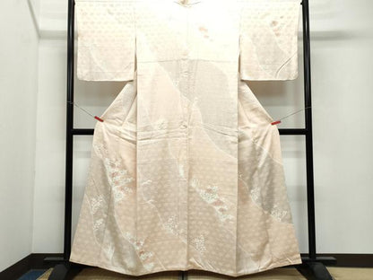 平和屋着物●訪問着 刺繍 草花文 金彩 正絹 逸品 CAAX0839vf