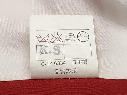 平和屋着物●小振袖　二尺袖　枝垂れ桜　洗える着物　CAAX0894vf