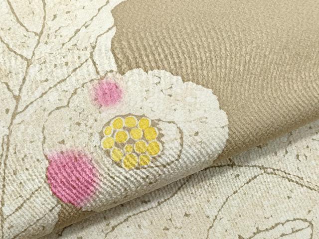 平和屋着物●訪問着 椿 高島屋扱い 正絹 逸品 CAAX0899vf