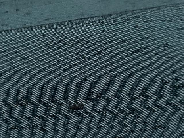 平和屋着物●男性 紬 錆鉄御納戸色 正絹 逸品 CAAX0911vf