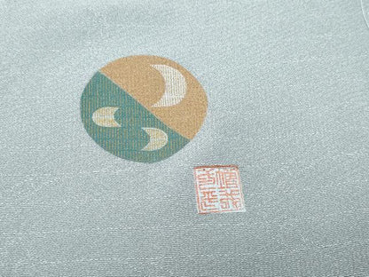 平和屋着物●上質な色無地　作家物　鼠色　正絹　逸品　CAAX0929vf