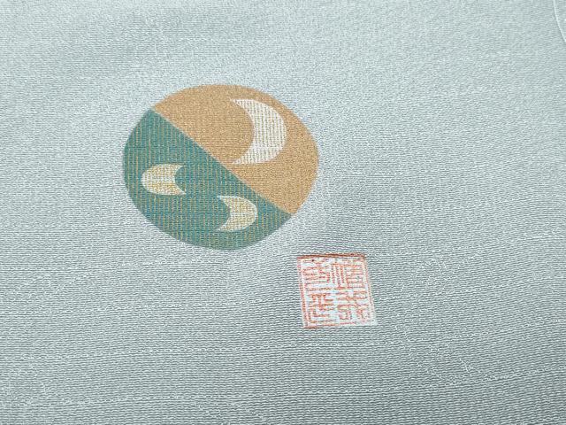 平和屋着物●上質な色無地　作家物　鼠色　正絹　逸品　CAAX0929vf