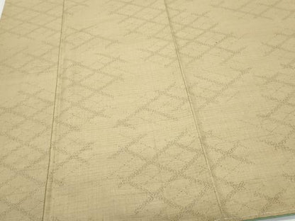 平和屋着物●上質な紬 菱文 正絹 逸品 CAAX0946vf