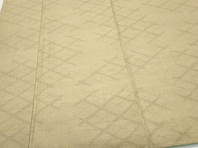 平和屋着物●上質な紬 菱文 正絹 逸品 CAAX0946vf