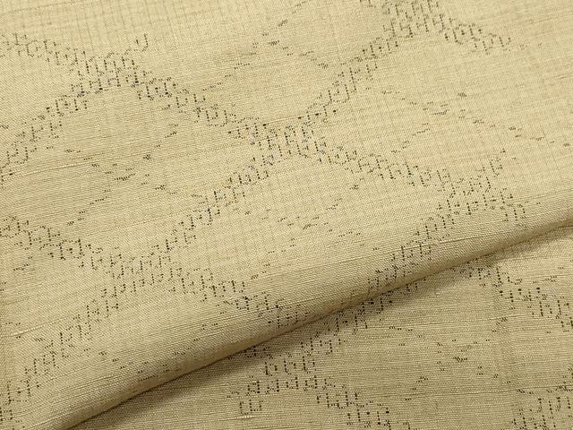 平和屋着物●上質な紬 菱文 正絹 逸品 CAAX0946vf