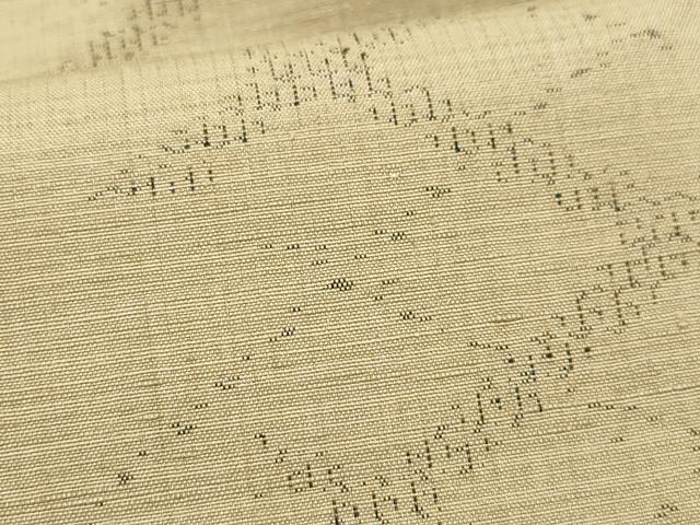 平和屋着物●上質な紬 菱文 正絹 逸品 CAAX0946vf