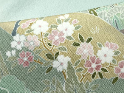 平和屋着物●豪華色留袖　外池雅峰　風景草花文　暈し染め　正絹　逸品　CAAX0948vf