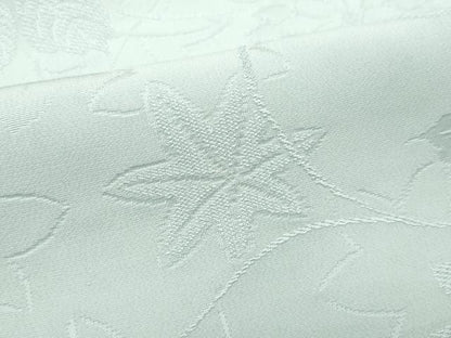 平和屋着物●上質な色無地　楓花唐草地紋　柳鼠色　正絹　逸品　CAAX0956vf