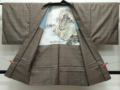 平和屋着物●男性 本場大島紬 アンサンブル 120亀甲 総詰め 松山茂治作 証紙付き 正絹 逸品 CAAX0964vf