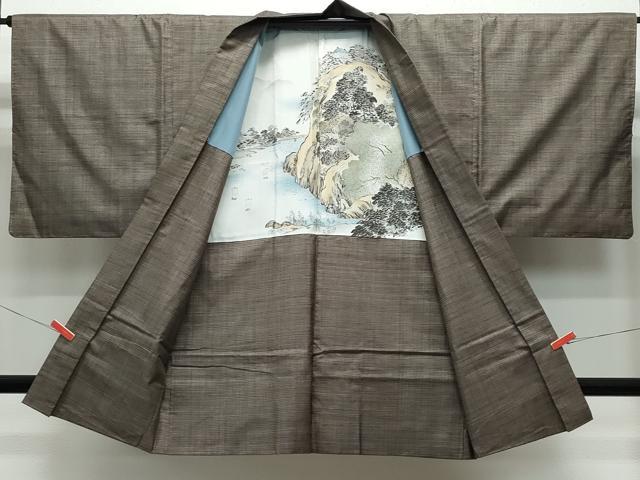 平和屋着物●男性 本場大島紬 アンサンブル 120亀甲 総詰め 松山茂治作 証紙付き 正絹 逸品 CAAX0964vf