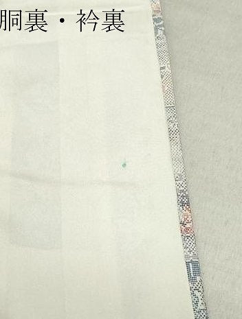 平和屋着物●本場大島紬　白大島　9マルキ　舞蝶花鳥文　正絹　逸品　CAAX0984vf