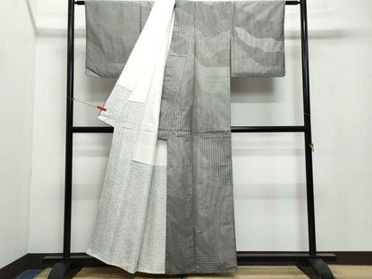 平和屋着物●訪問着　江戸小紋　飯島輝也　道長吉祥文　正絹　逸品　CAAX0997vf