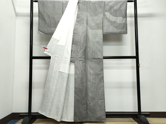平和屋着物●訪問着　江戸小紋　飯島輝也　道長吉祥文　正絹　逸品　CAAX0997vf