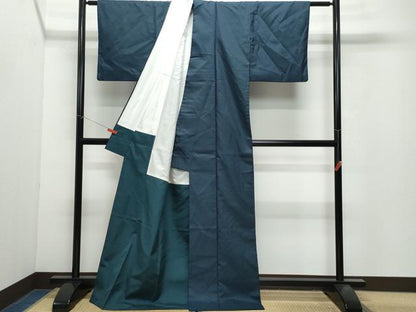 平和屋着物●上質な紬 十字絣 正絹 逸品 CAAX1016vf