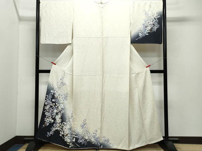 平和屋着物●越後十日町の一流染匠　桐屋・翠山工房　訪問着　辻が花　暈し染め　金銀彩　やまと誂製　正絹　逸品　CAAX1019vf