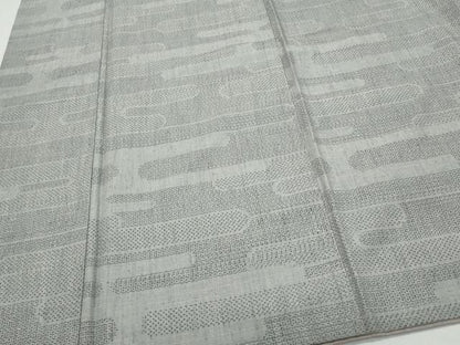 平和屋着物●結城紬 80亀甲 エ霞文 正絹 逸品 CAAX1022vf