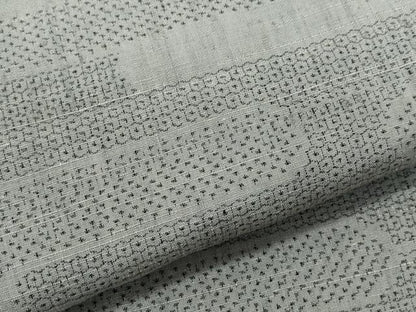 平和屋着物●結城紬 80亀甲 エ霞文 正絹 逸品 CAAX1022vf
