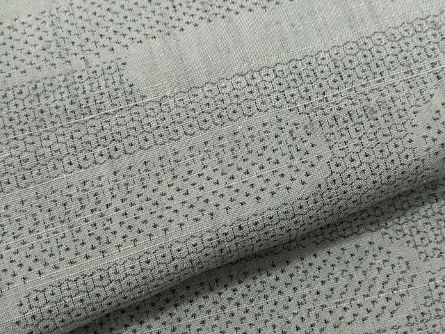 平和屋着物●結城紬 80亀甲 エ霞文 正絹 逸品 CAAX1022vf