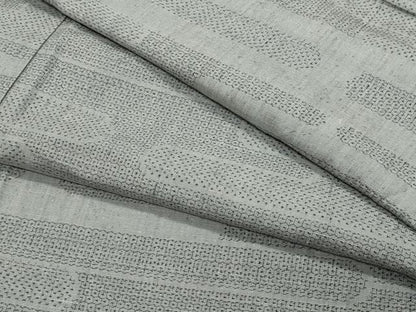 平和屋着物●結城紬 80亀甲 エ霞文 正絹 逸品 CAAX1022vf