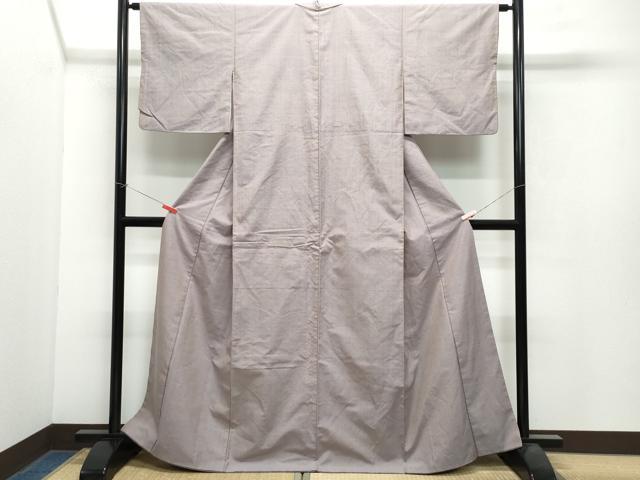 平和屋着物●ぜんまい紬　霞文　正絹　逸品　CAAX1023vf