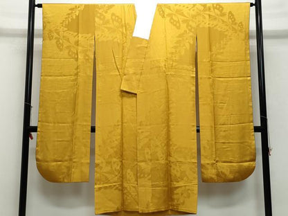 平和屋着物●豪華振袖・長襦袢セット　友禅　作家物　吉祥草花文　正絹　逸品　CAAX1025vf
