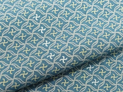 平和屋着物●上質な小紋　北斎模様　反端付き　正絹　逸品　CAAX1060vf