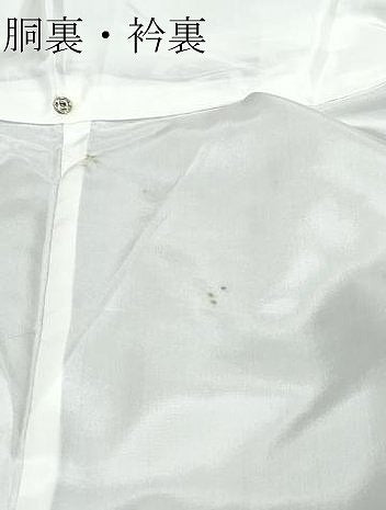 平和屋着物●本場大島紬　白大島　7マルキ　吉祥花文　えいこう謹製　証紙付き　正絹　逸品　CAAX1071vf