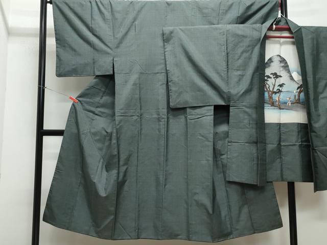 平和屋着物●男性 本場大島紬 アンサンブル 100亀甲 総詰め 正絹 逸品 CAAX1079vf