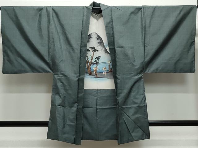 平和屋着物●男性 本場大島紬 アンサンブル 100亀甲 総詰め 正絹 逸品 CAAX1079vf