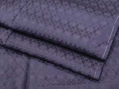 平和屋着物●上質な紬　花織　滅紫色　まるやま扱い　正絹　逸品　CAAX1097vf