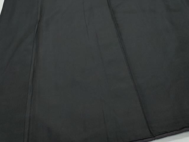 平和屋着物●男性　黒紋付　正絹　逸品　CAAX1099vf