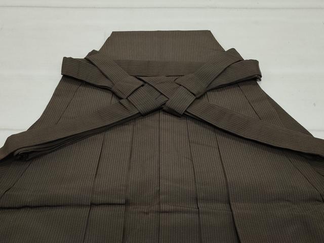 平和屋着物●男性 馬乗り袴 間道 正絹 逸品 CAAX1106vf