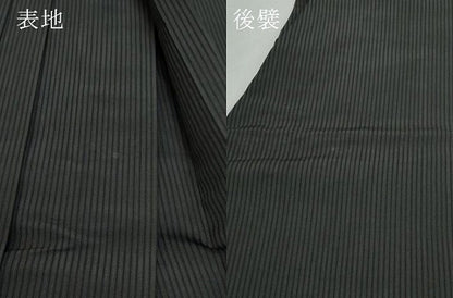 平和屋着物●男性　馬乗り袴　間道　正絹　逸品　CAAX1108vf
