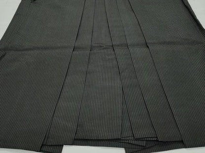 平和屋着物●男性　馬乗り袴　間道　正絹　逸品　CAAX1108vf