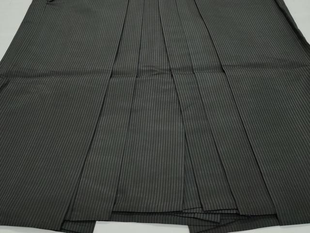 平和屋着物●男性　馬乗り袴　間道　正絹　逸品　CAAX1108vf