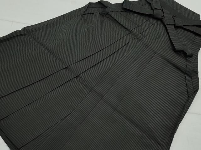 平和屋着物●男性　馬乗り袴　間道　正絹　逸品　CAAX1108vf