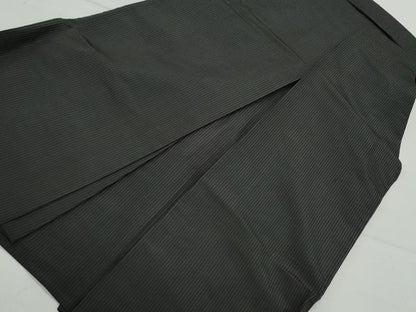 平和屋着物●男性　馬乗り袴　間道　正絹　逸品　CAAX1108vf