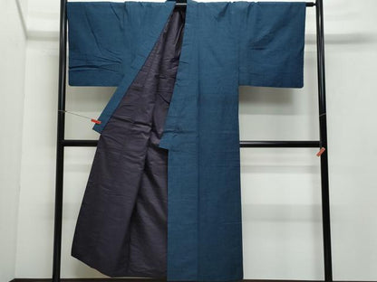 平和屋着物●男性 紬 髭紬・羽織セット 褐返色 正絹 逸品 CAAX1111vf