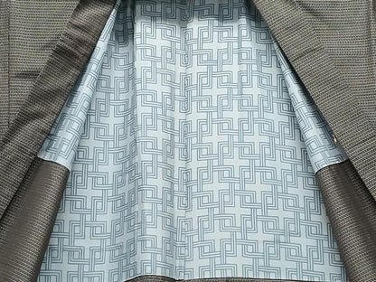 平和屋着物●男性 本場大島紬 アンサンブル 吉祥文 正絹 逸品 CAAX1114vf
