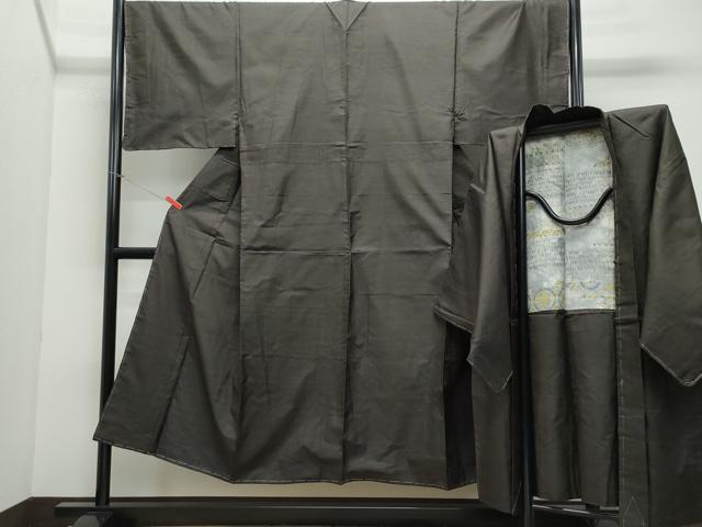 平和屋着物●男性　本場大島紬　アンサンブル　100亀甲　総詰め　正絹　逸品　未使用　CAAX1115vf