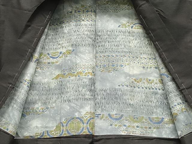 平和屋着物●男性　本場大島紬　アンサンブル　100亀甲　総詰め　正絹　逸品　未使用　CAAX1115vf
