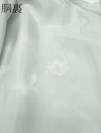 平和屋着物●訪問着 舞蝶文 黒地 金彩 鬼しぼ縮緬 正絹 逸品 CAAX1117vf