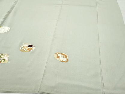 平和屋着物●銀座　志ま亀　訪問着　貝桶人物文　金彩　正絹　逸品　CAAX1122vf