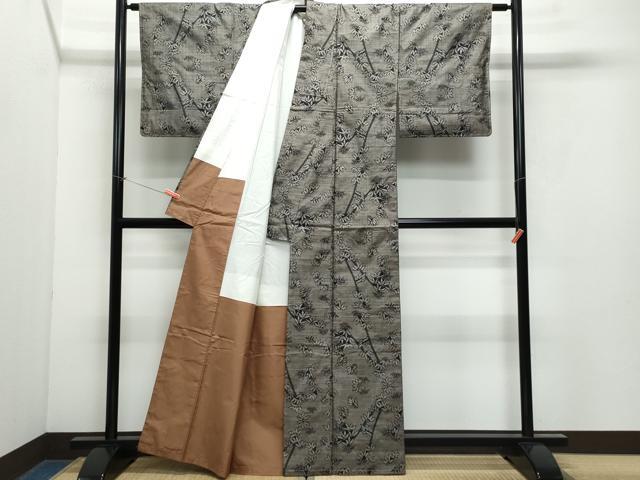 平和屋着物●本場大島紬 9マルキ 笹 正絹 逸品 CAAX1132vf