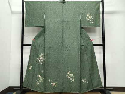 平和屋着物●訪問着 舞葉文 正絹 逸品 CAAX1134vf