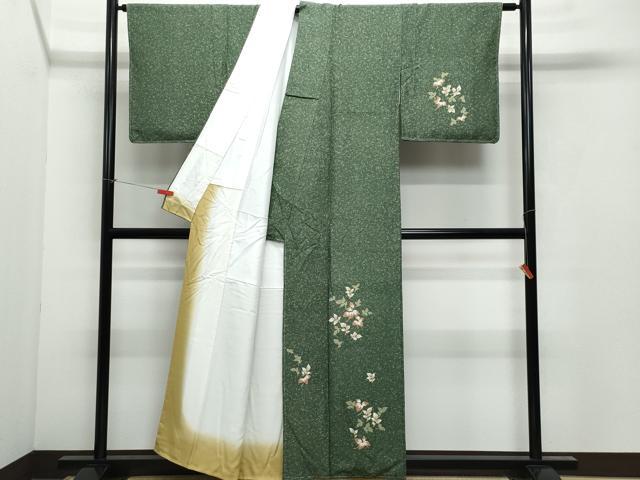 平和屋着物●訪問着 舞葉文 正絹 逸品 CAAX1134vf